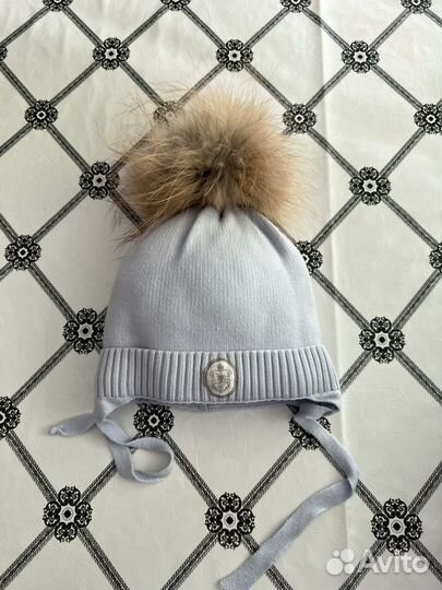 Шапка для новорожденного зима 44-46