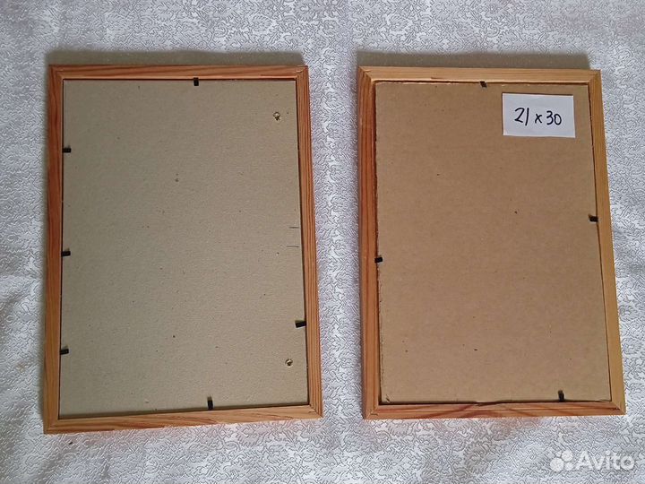 Рамки для фото, дерево+стекло