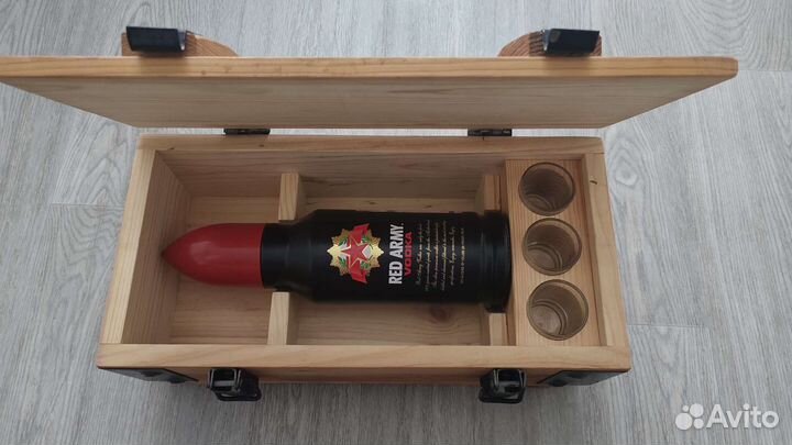 Подарочный военный ящик Red Army для спиртного