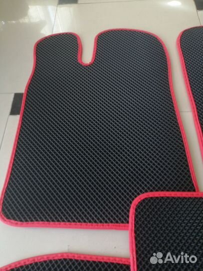 Коврики Eva для lada(ваз) 2101-2107 черный/красный