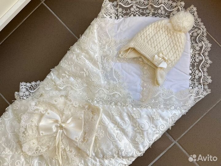 Конверт одеяло зимний на выписку