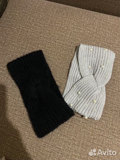 Повязка на голову теплая