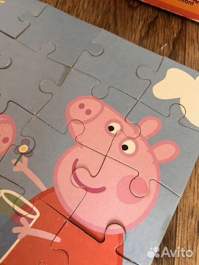 Пазлы свинка пеппа, холодное сердце