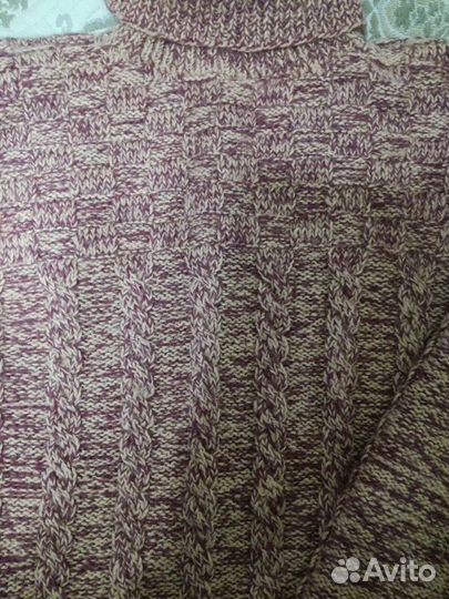 Свитер ручная вязка шерсть 44-46 размер