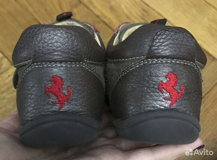 Кроссовки Ferrari оригинал кожаные