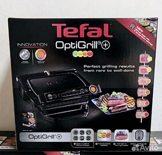 Умный электрогриль Tefal Optigrill & Bake GC714834