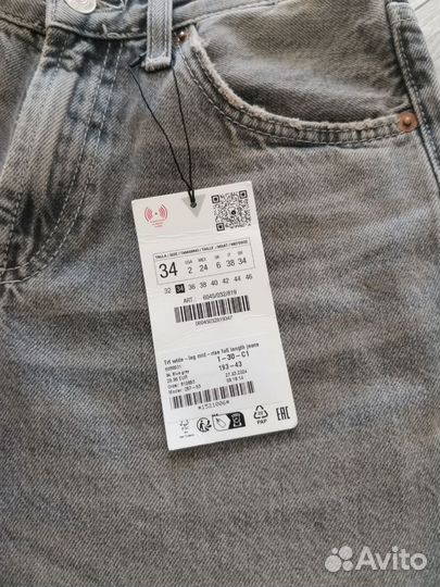 Джинсы zara женские новые