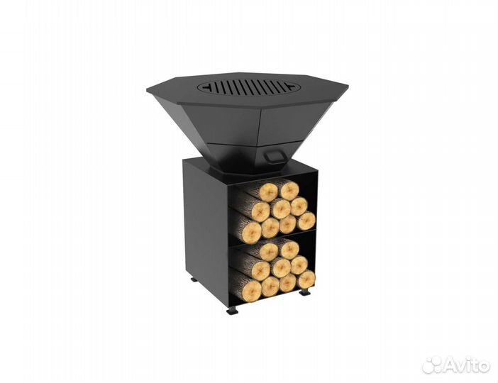 Очаг - мангал - решетка гриль - дровница