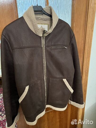 Дубленка мужская искусственная авиатор