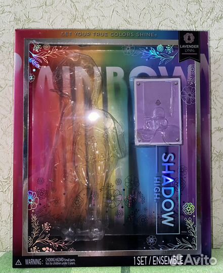 Коробка от куклы rainbow high shadow high