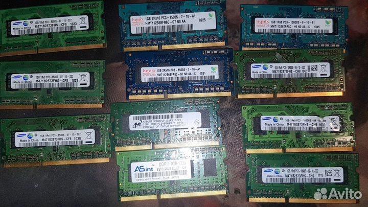 Оперативная память sodimm DDR2 / DDR3