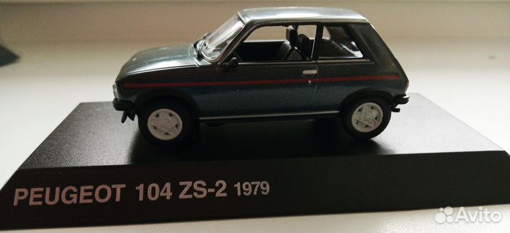 Модели машин 1:43 коллекционные Peugeot 104. 304