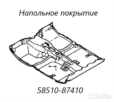 Ковровое покрытие Toyota Cami J102E K3-VE 2004