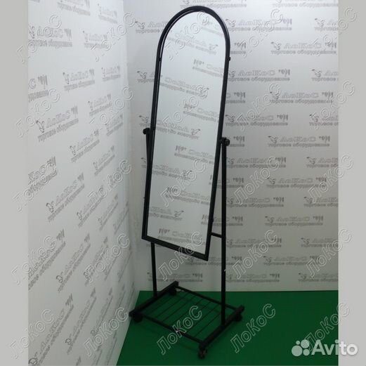 Зеркало напольное Grace на колёсах, чёрный, 550Lx