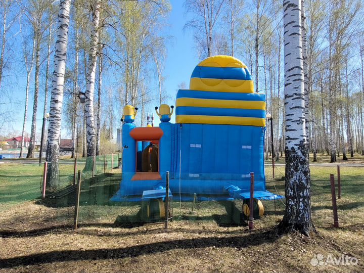 Надувной батут горка