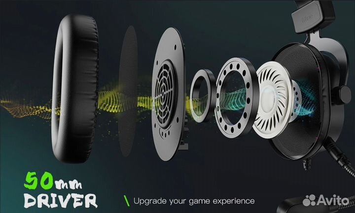 Наушники игровые fifine ampligame h6