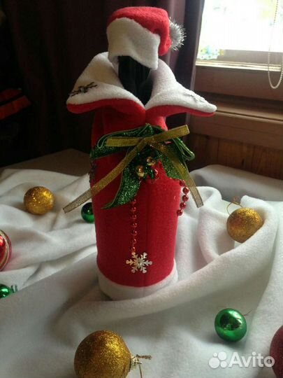 Новогодние чехлы на бутылку
