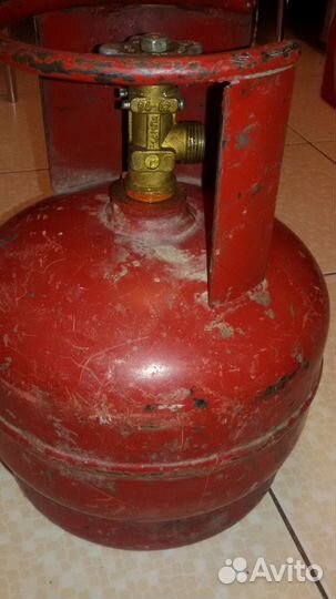 Газовый баллон 5 литров для обогревателя или плиты