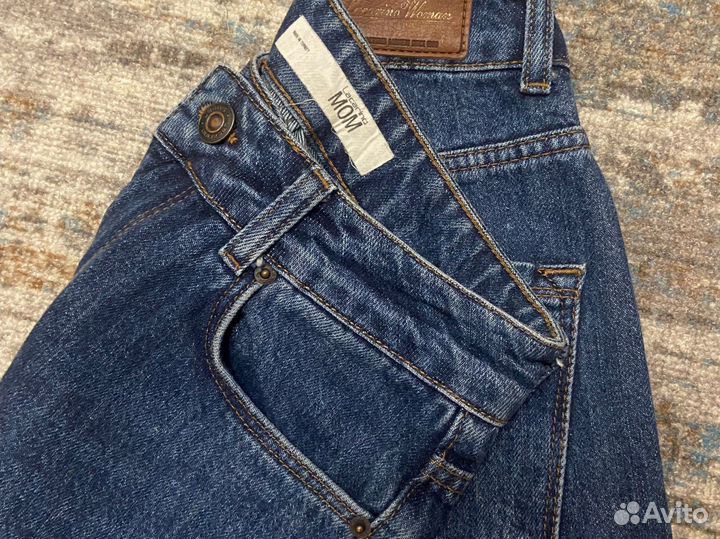 Ждинсы мом с высокой талией Турция