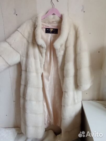 Шуба норковая 46 48 белая