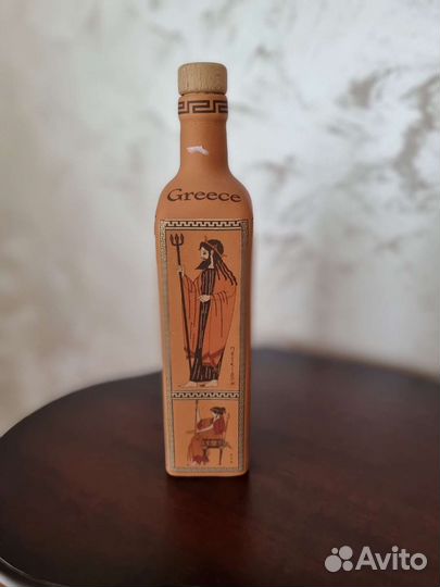 Бутылка керамическая для вина/ масла