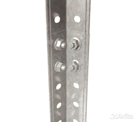 Стелаж разборный металлический 75*30 4 полки