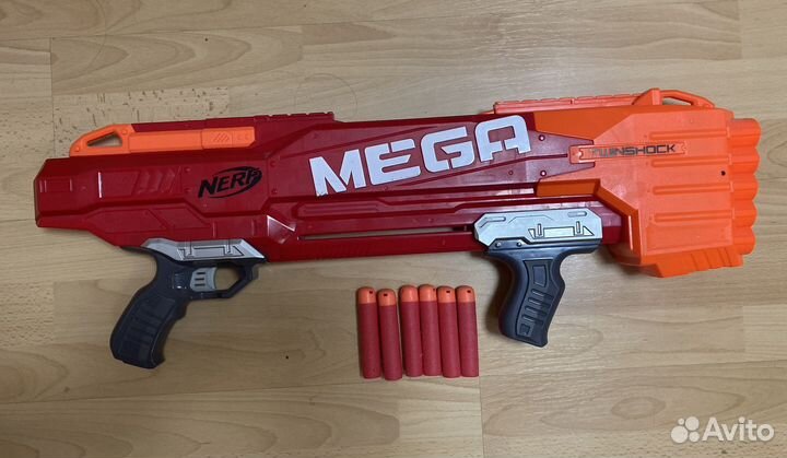 Бластер nerf mega twinshock