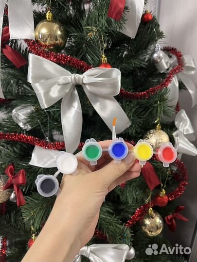 Новогодние шары для раскрашивания