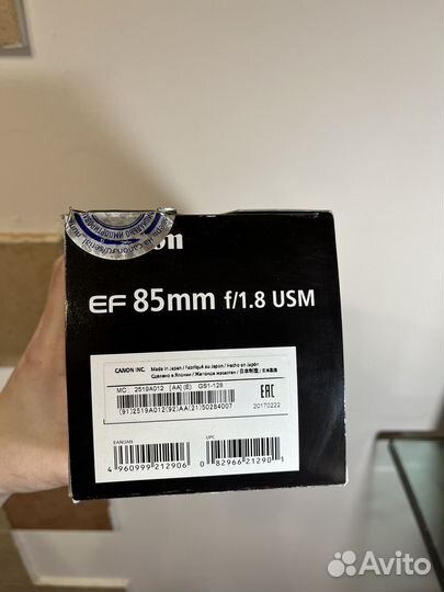 Объектив canon ef 85mm f1.8 usm