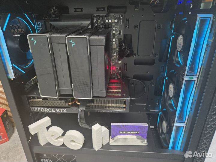 Стильный мощный пк 7700 + 4070 ti