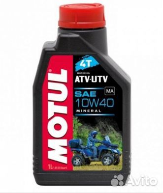 Масло моторное motul ATV-UTV 4T 10W-40 1л. (Характ