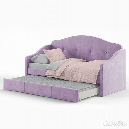 Детская двухярусная кровать с диваном