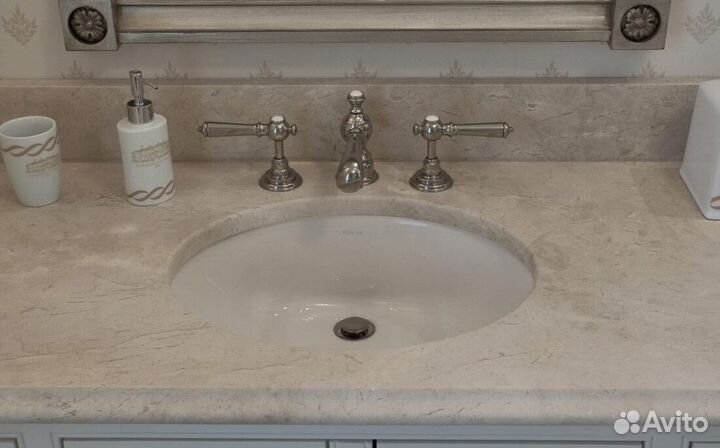 Столешница мраморная из камня для раковины