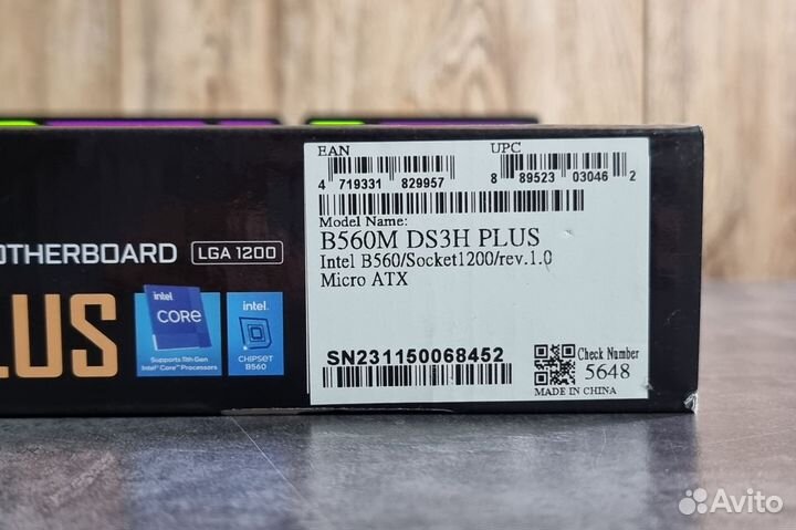 Материнская плата 1200 Gigabyte B560M DS3H plus (m