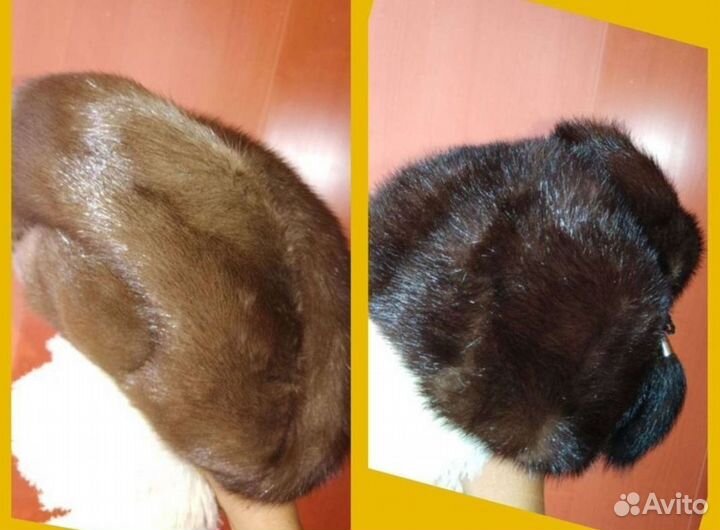 Шапки женские из норки