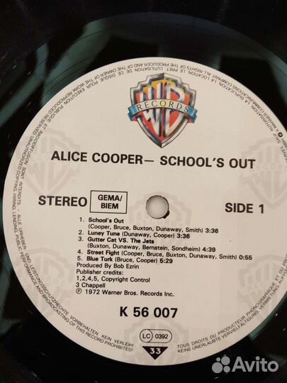 Alice Cooper 3 винила. Le Grande Storia del rock