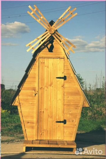 Дачный туалет с лебедем гчх 934