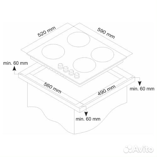 Варочная панель Simfer H60Q40B411