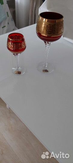 Фужеры бокалы богемия СССР
