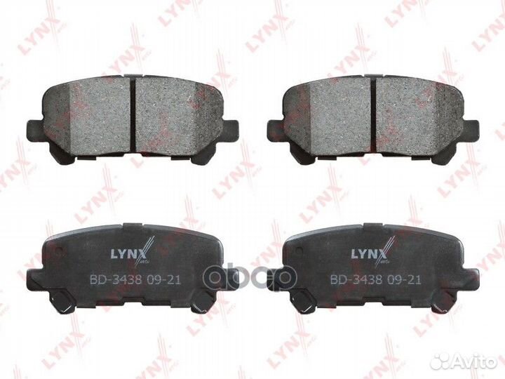 Колодки тормозные дисковые зад 1,487 BD3438