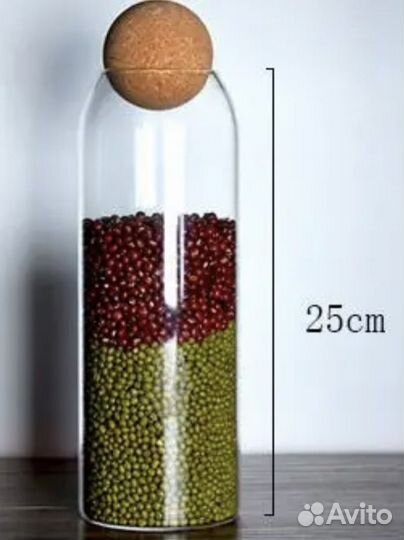 Бутылка с пробковой крышкой для хранения