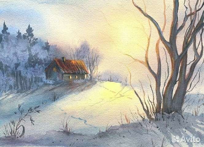 Картины, акварели, пейзажи