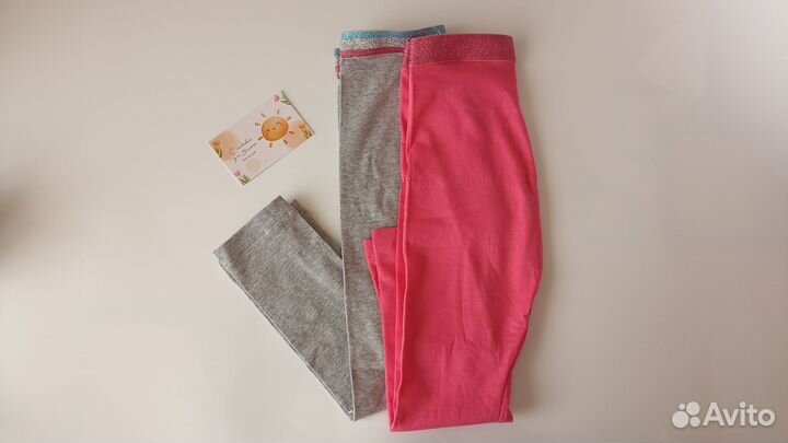 Комплект лосин для девочки, 98/104 lupilu