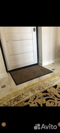 Ковёр каучук асептик Белый кот бежевый 60/85 см