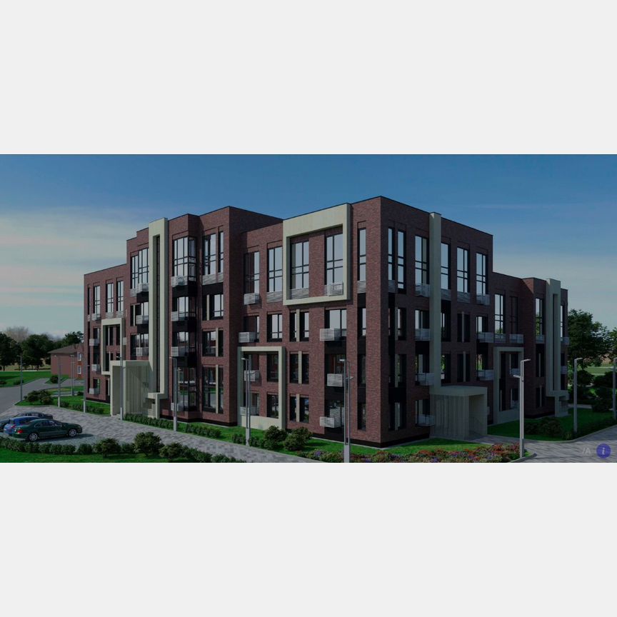 2-к. квартира, 43,9 м², 1/4 эт.