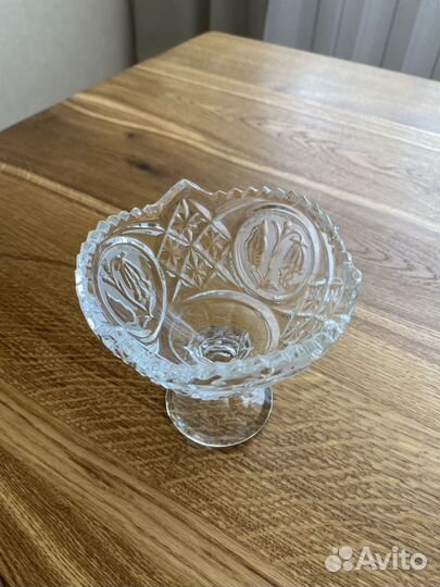 Конфетница (вазочка) хрусталь