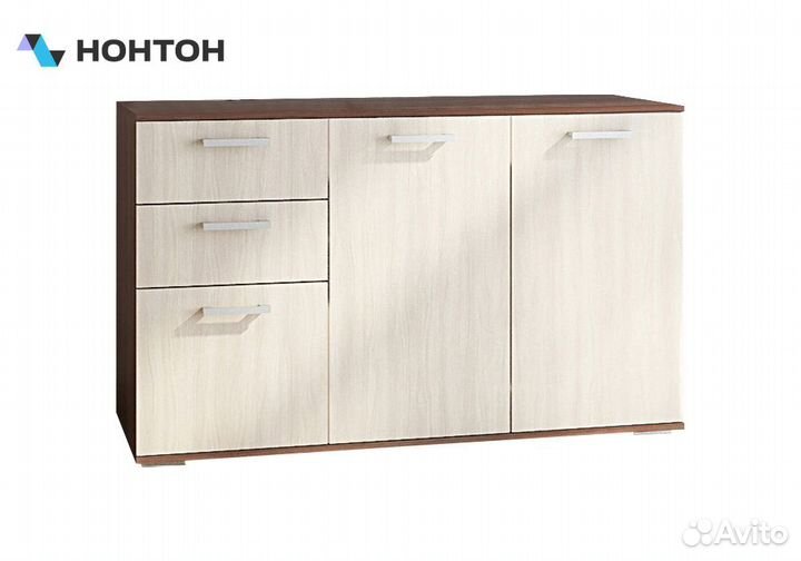 Комод К-3 шимо тёмный / шимо светлый