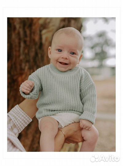 Детский хлопковый джемпер 92, 104/110