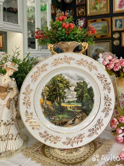 Тарелка, рисунок пейзаж Barrats of Staffordshire