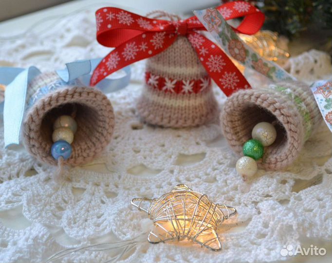 Набор вязаных колокольчиков (3 шт)